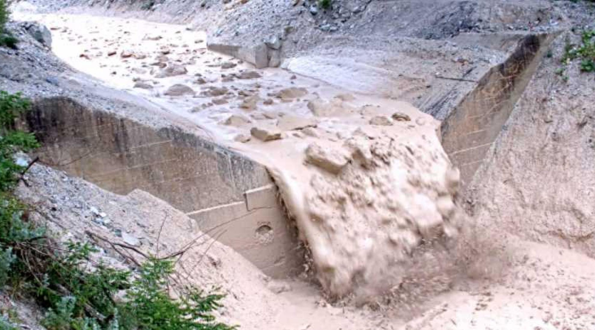 Debris flow at Illgraben