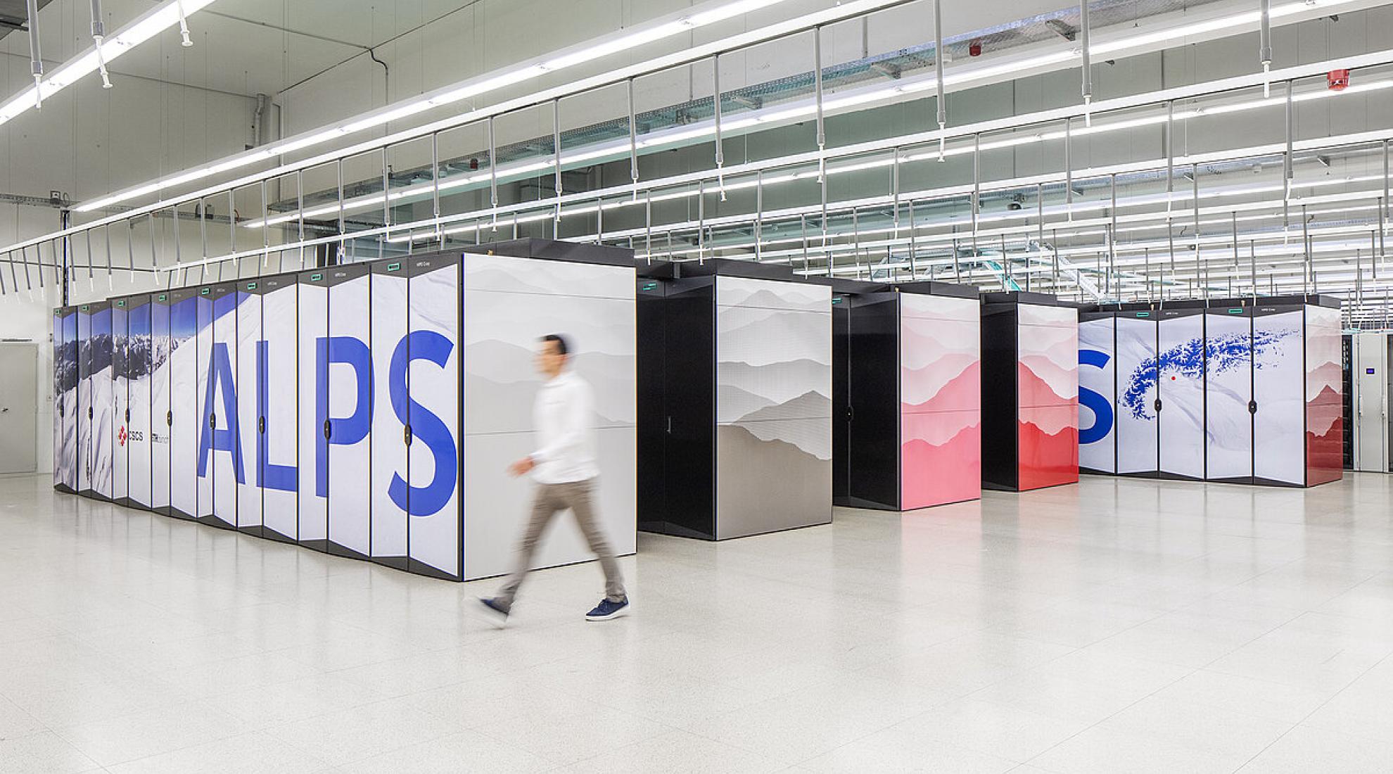 The 'Alps research infrastructure in Lugano. (Sources: Marco Abram, CSCS)