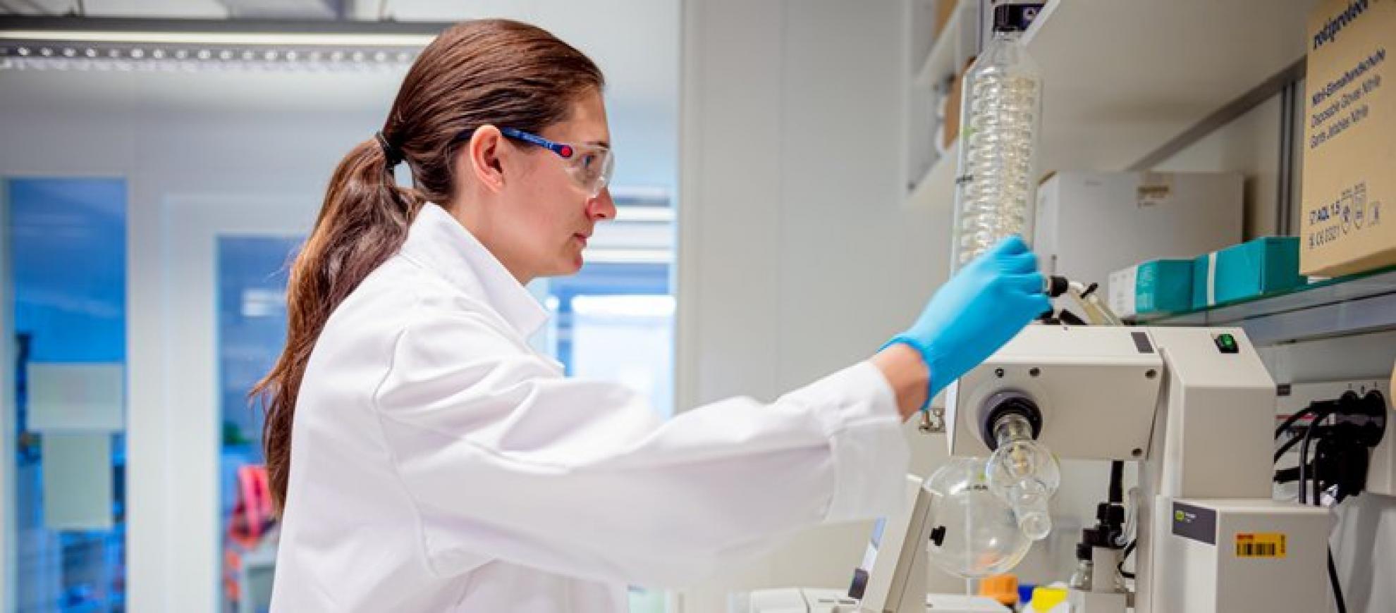 DePoly founder Dr Samantha Anderson working on the new technology